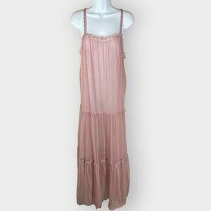Intimately Free People Night Out Mesh Sheer Maxi Dress | M | Purple | Boho